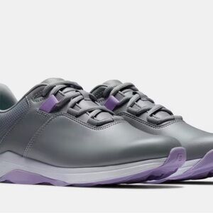 FootJoy Women's Spikeless Golf Shoes in Gray and Purple